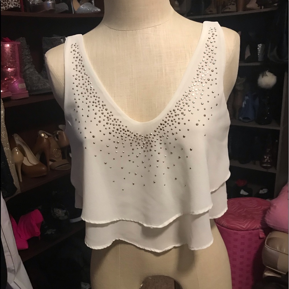 Charlotte Russe Embellished Top Small
